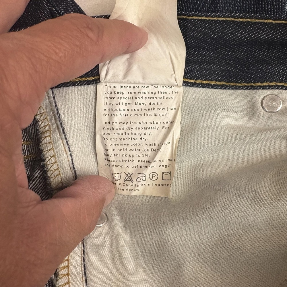 NakedFamous Jeans Skinny Guy Selvedge Mens 31x34 Left Hand Twill - Picture 13 of 16